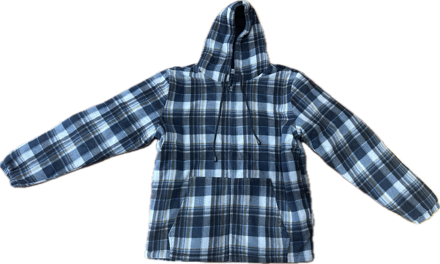 Mens Hooded Sherpa Jacket