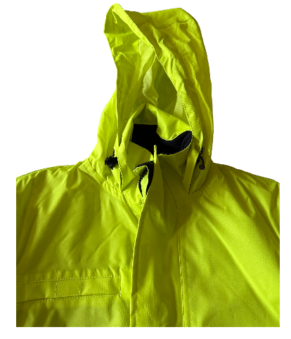 Mens Hi-Vis Taped Full Zip Jacket with removable hood