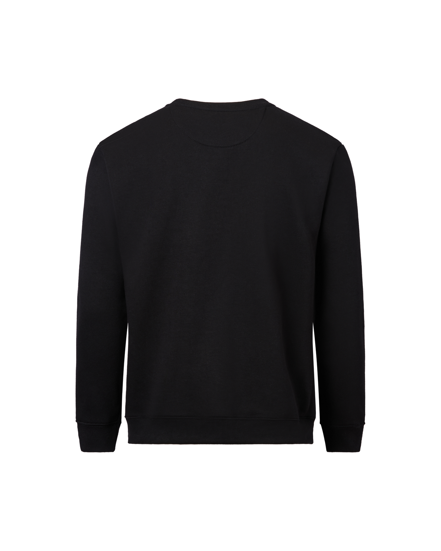 Mens Crew Fleece Neck Top - Black