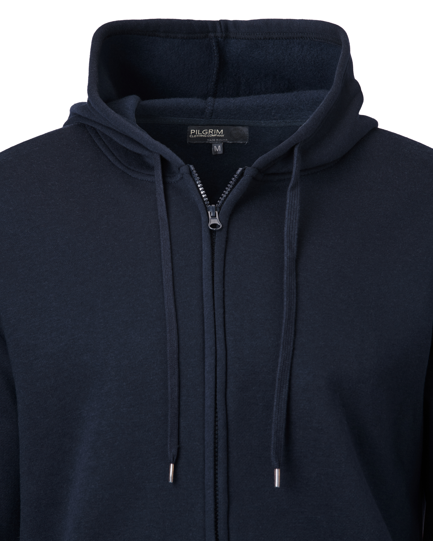 Mens Full Zip Hooded Top - Navy