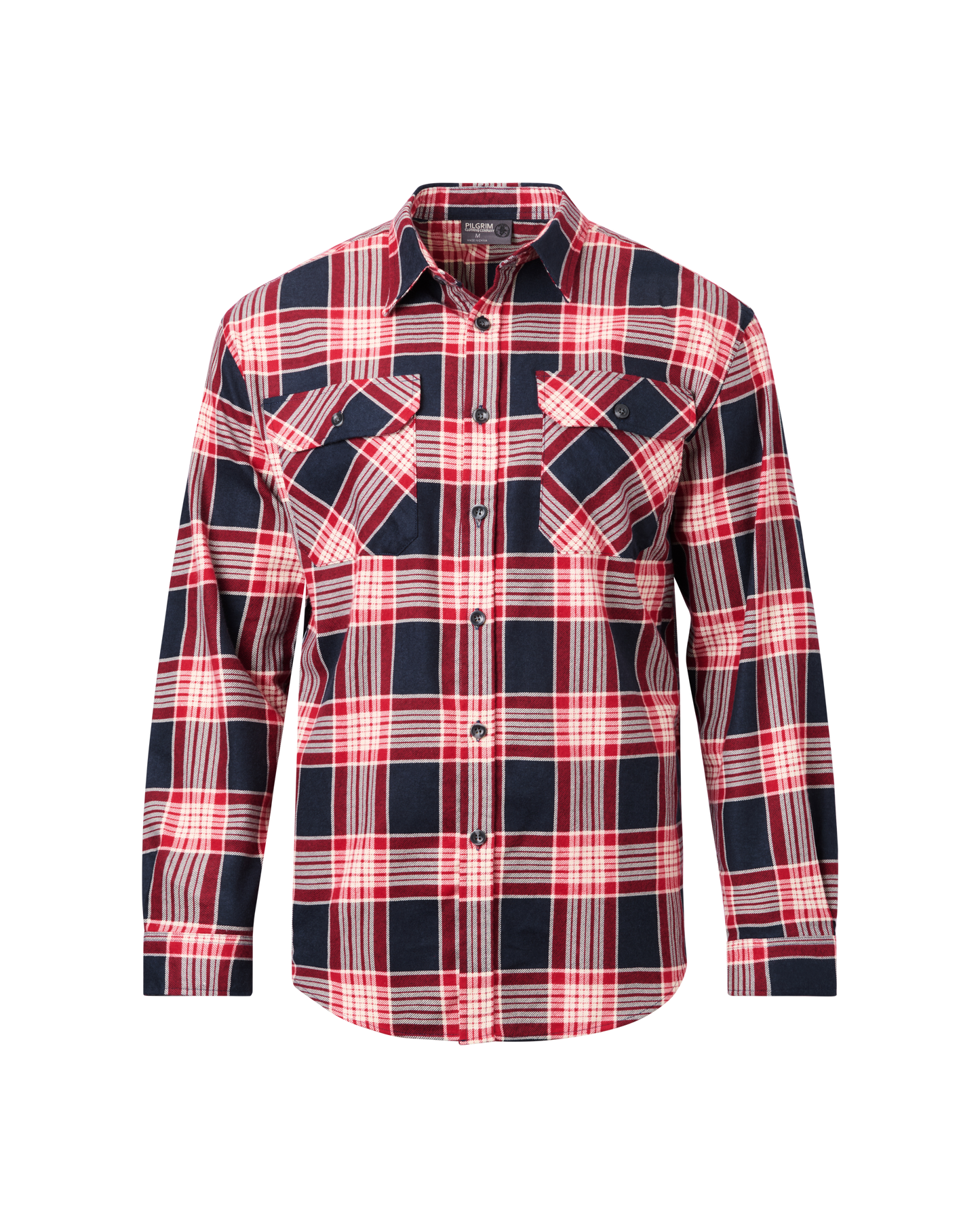 Mens Full Button Flannelette Shirt - 5pk Bundle - Size Medium