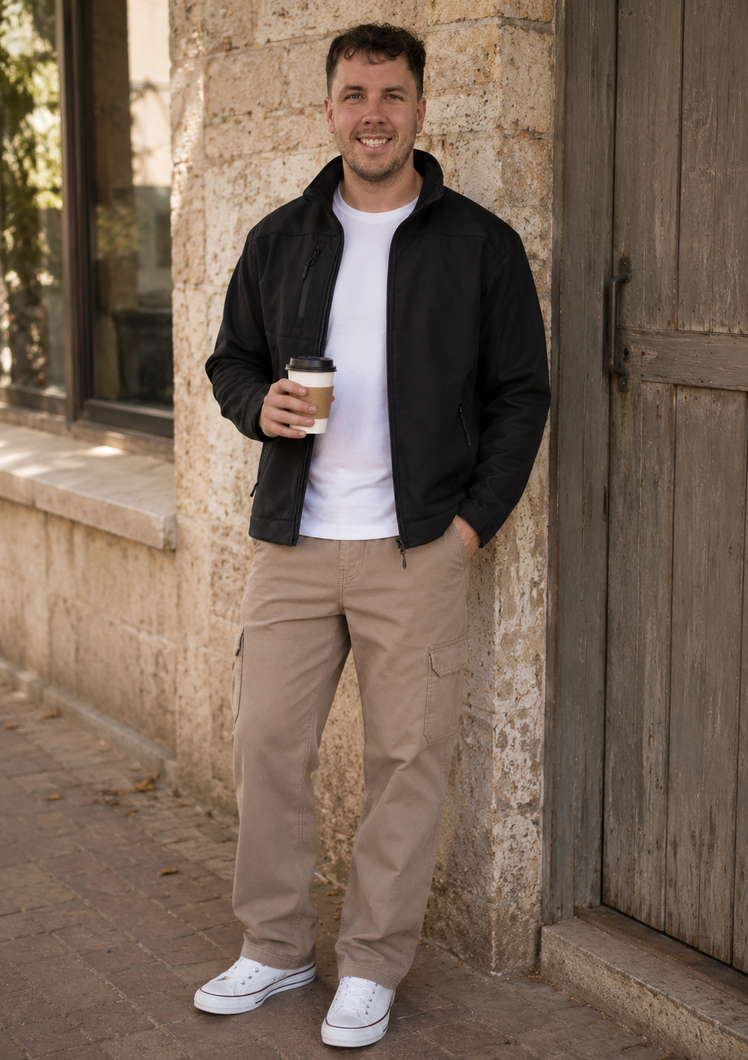 Mens Soft Shell Jacket - Black