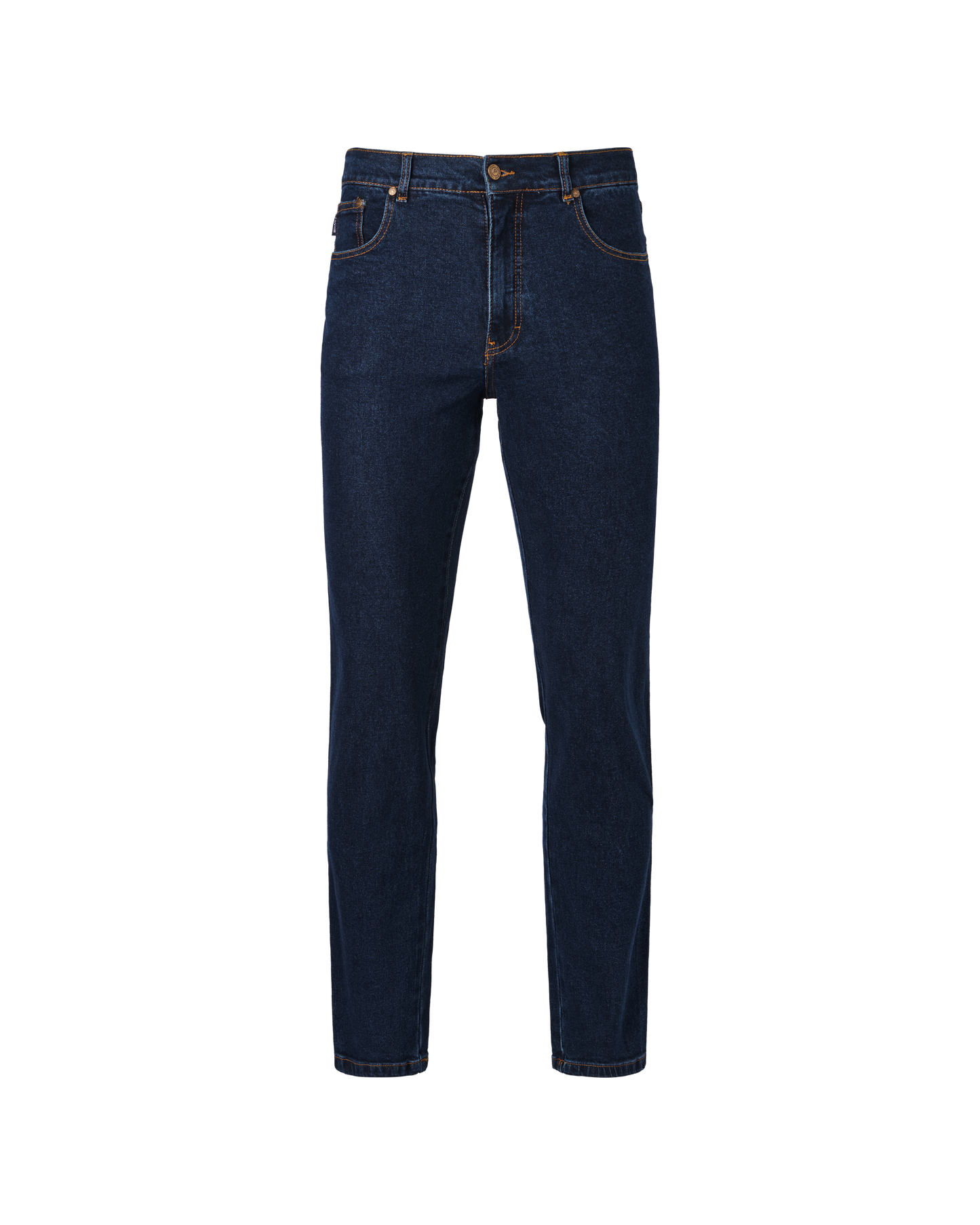 Mens 5 Pocket Western Jean, Non-stretch, Regular Leg, Indigo Stonewash
