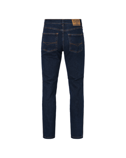 Mens 5 Pocket Western Jean, Non-stretch, Regular Leg, Indigo Stonewash