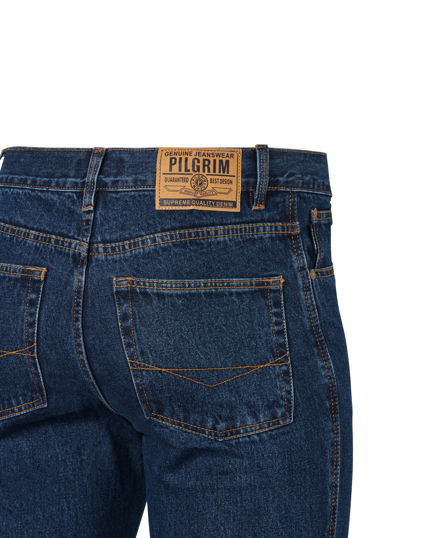 Mens 5 Pocket Western Jean, Stretch, Regular Leg, Indigo Stonewash