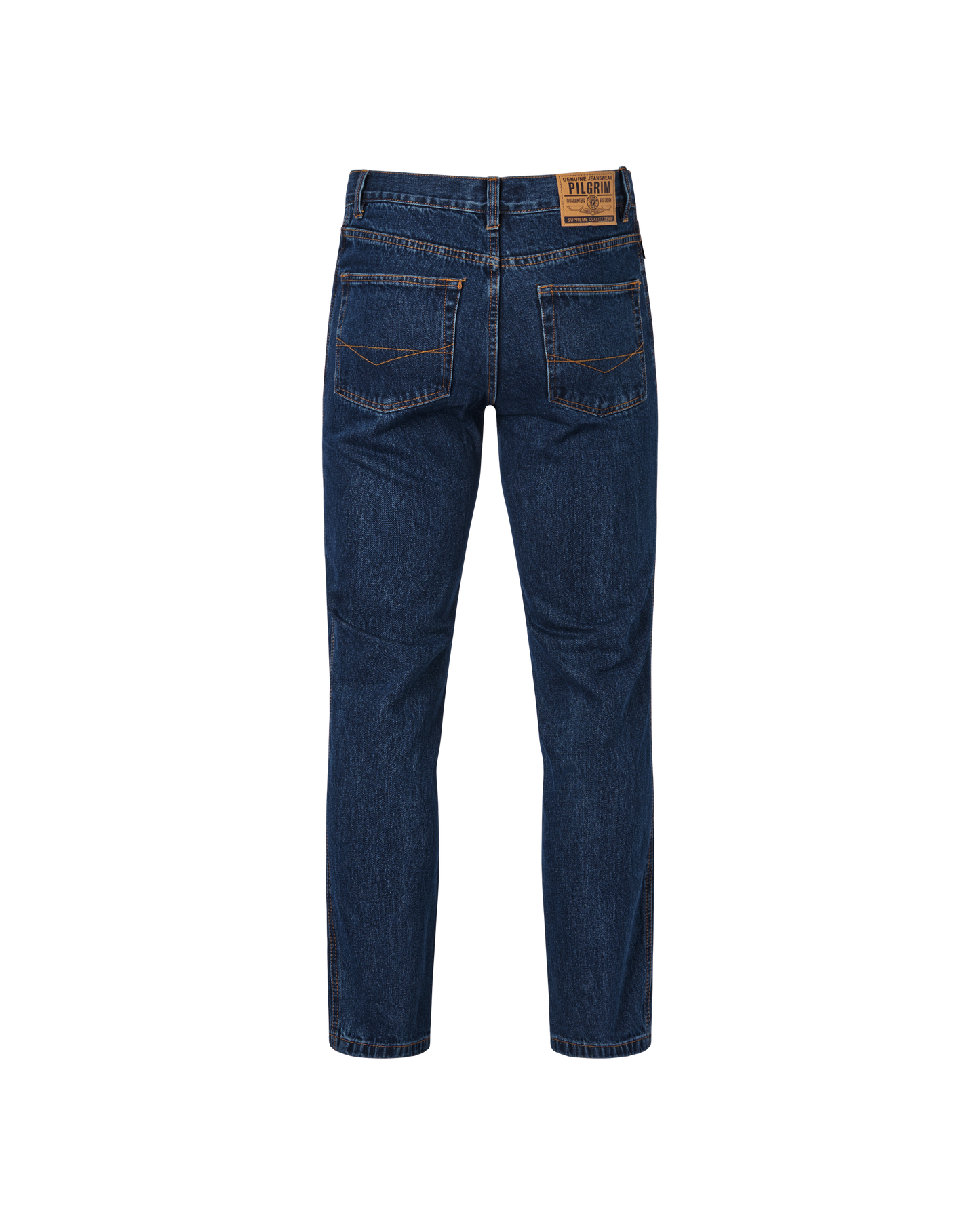 Mens 5 Pocket Western Jean, Stretch, Regular Leg, Indigo Stonewash