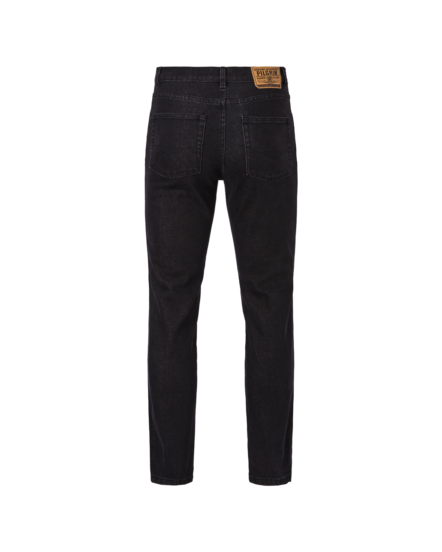 Mens 5 Pocket Western Jean, Stretch, Short Leg, Black Stonewash