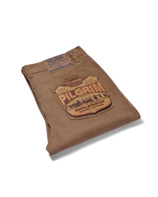 Mens 5 Pocket Western Moleskin Jean, Regular Fit, Regular Leg, Acorn