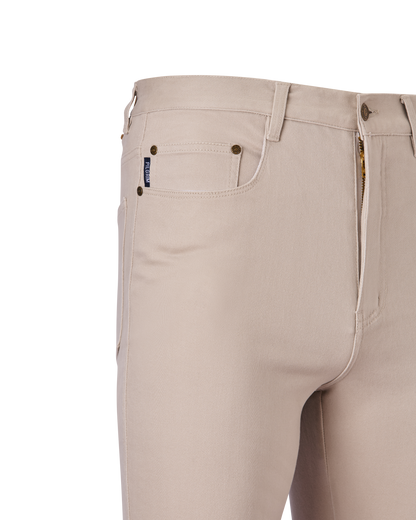 Mens 5 Pocket Western Moleskin Jean, Regular Fit, Regular Leg, Bone