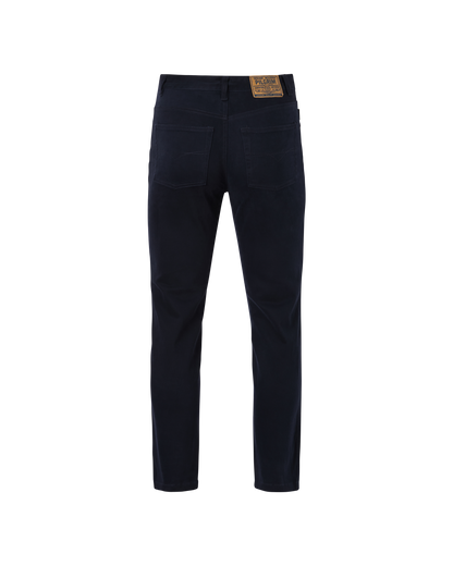 Mens 5 Pocket Western Moleskin Jean, Regular Fit, Short Leg, Navy