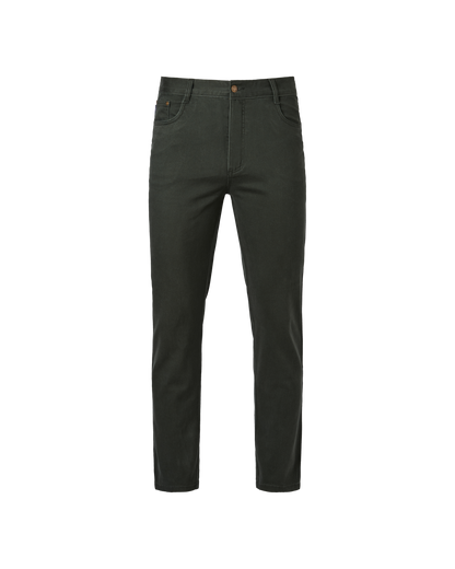Mens 5 Pocket Western Moleskin Jean, Regular Fit, Short Leg, Olive