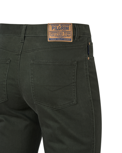 Mens 5 Pocket Western Moleskin Jean, Regular Fit, Regular Leg, Olive