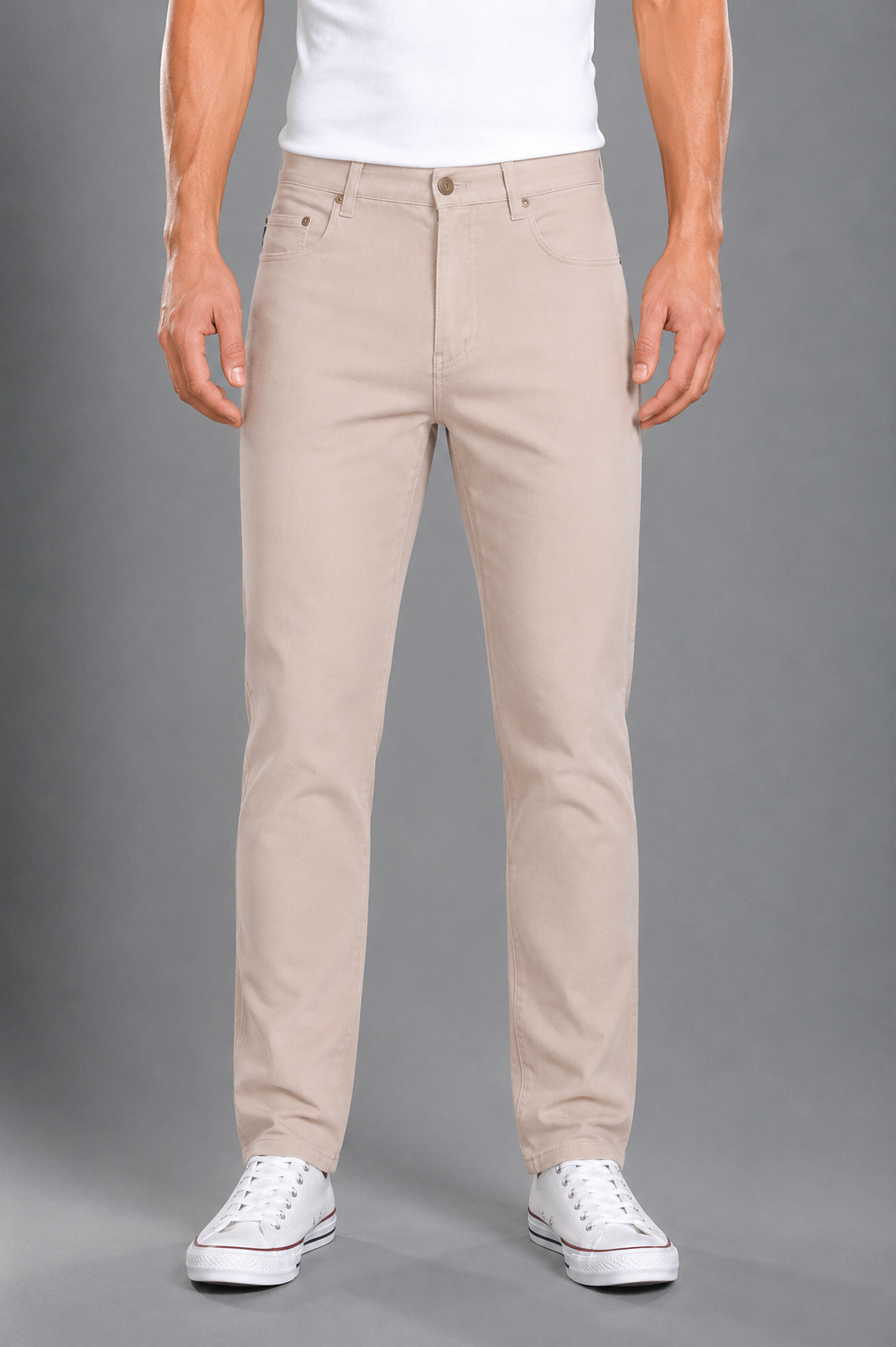 Mens 5 Pocket Western Moleskin Jean, Regular Fit, Regular Leg, Bone