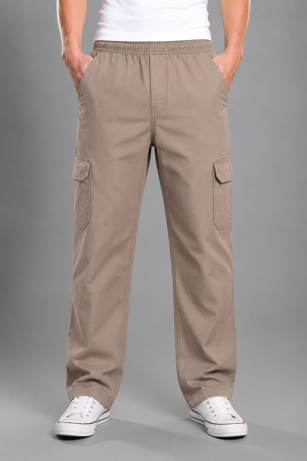 Mens Cargo Beach Pant - Taupe