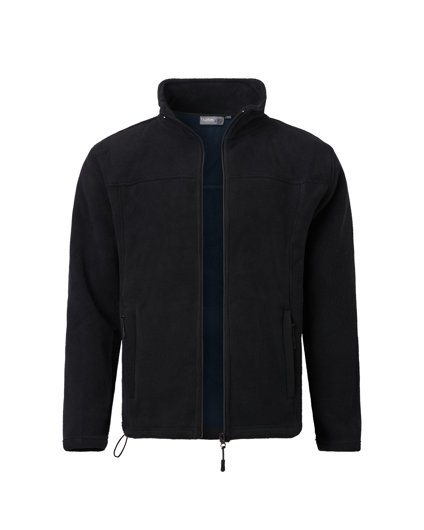 Mens Full Zip Polar Fleece Jacket - Black