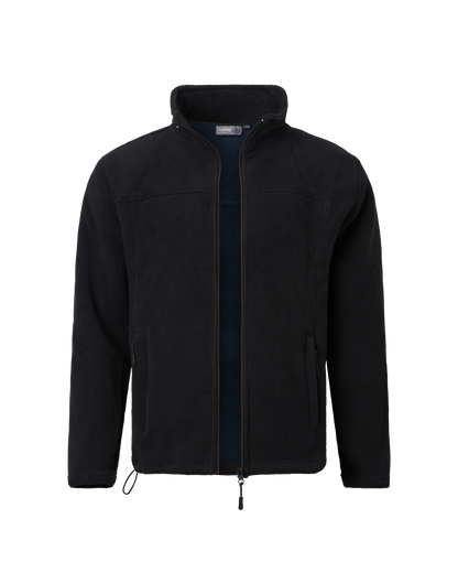 Mens Full Zip Polar Fleece Jacket - Black