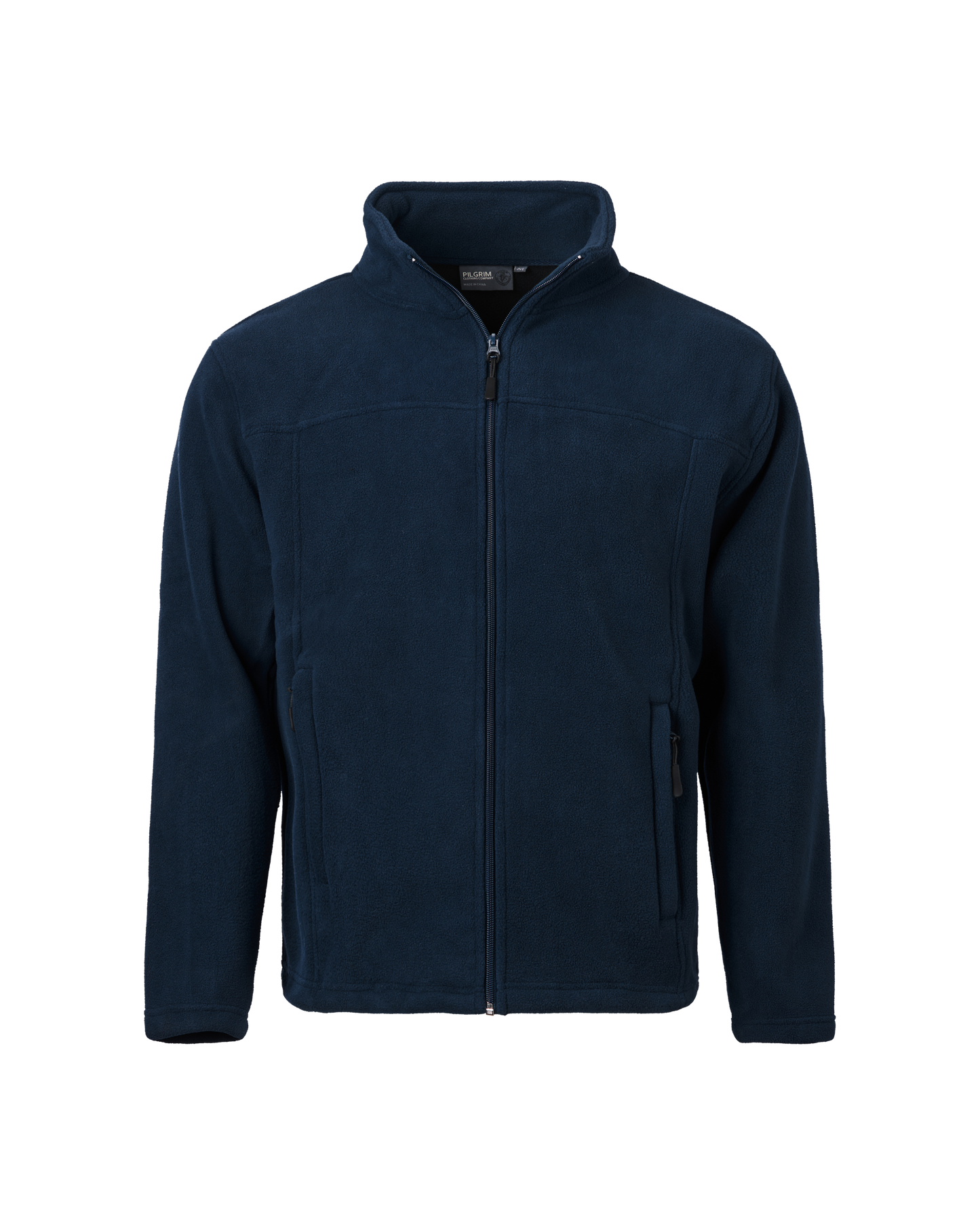 Mens Full Zip Polar Fleece Jacket - Navy