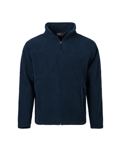 Mens Full Zip Polar Fleece Jacket - Navy