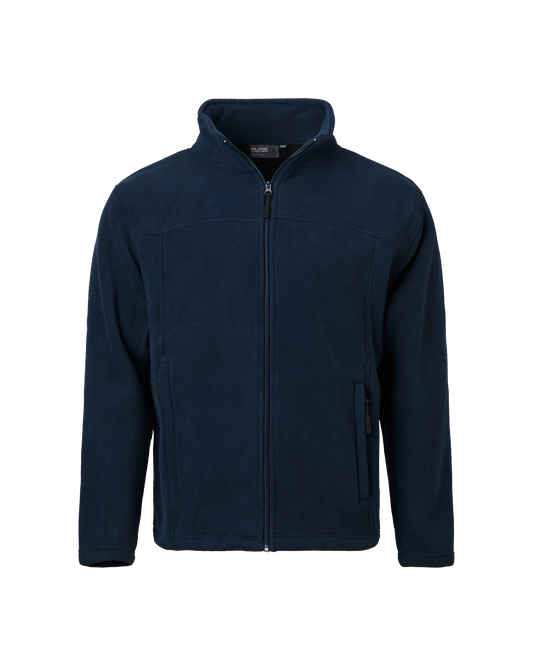 Mens Full Zip Polar Fleece Jacket - Navy