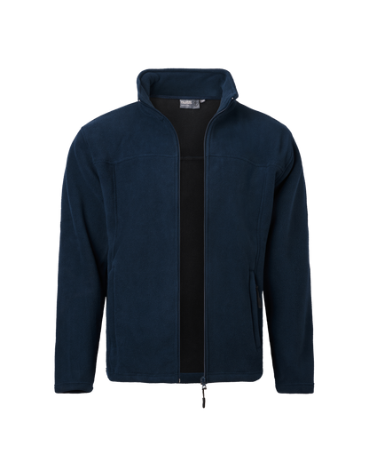 Mens Full Zip Polar Fleece Jacket - Navy
