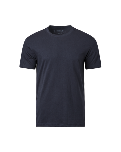 Crew Neck Tee Shirt - Navy