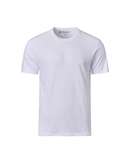 Crew Neck Tee Shirt - White
