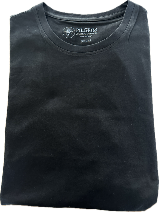 Crew Neck Tee Shirt - Black