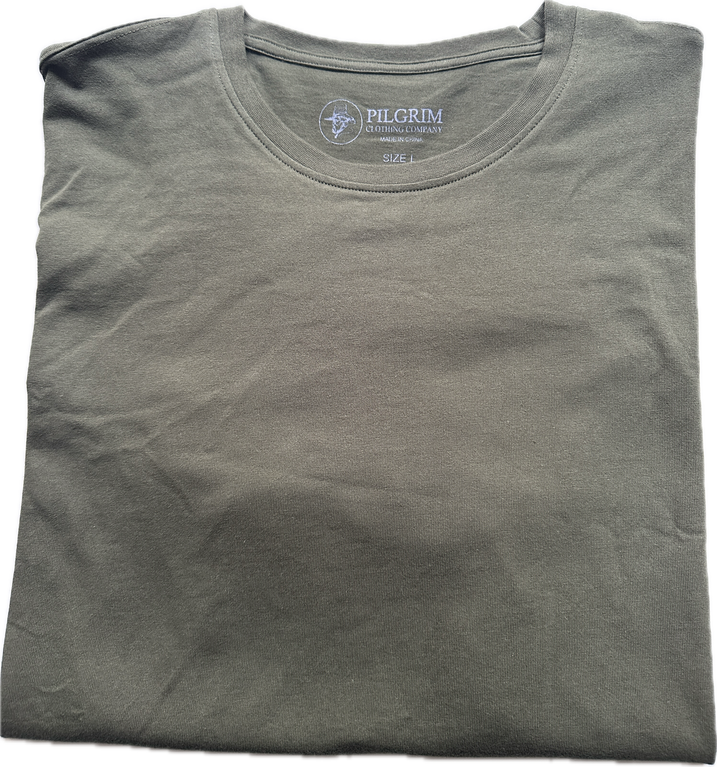 Crew Neck Tee Shirt - Khaki