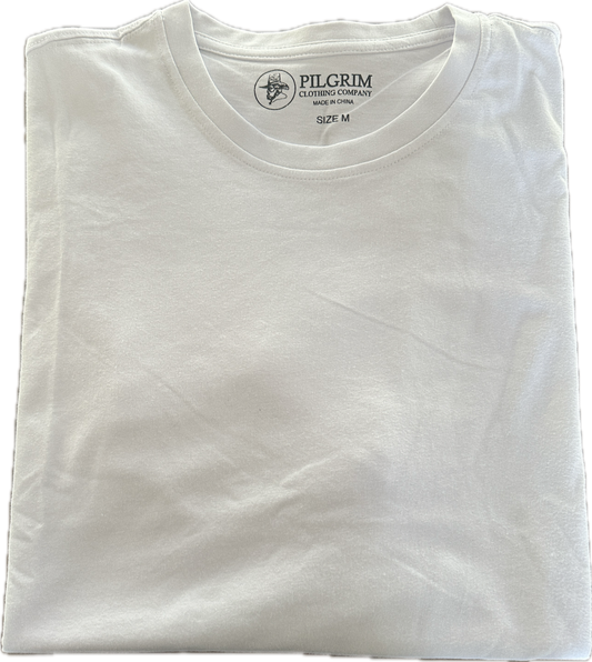 Crew Neck Tee Shirt - White