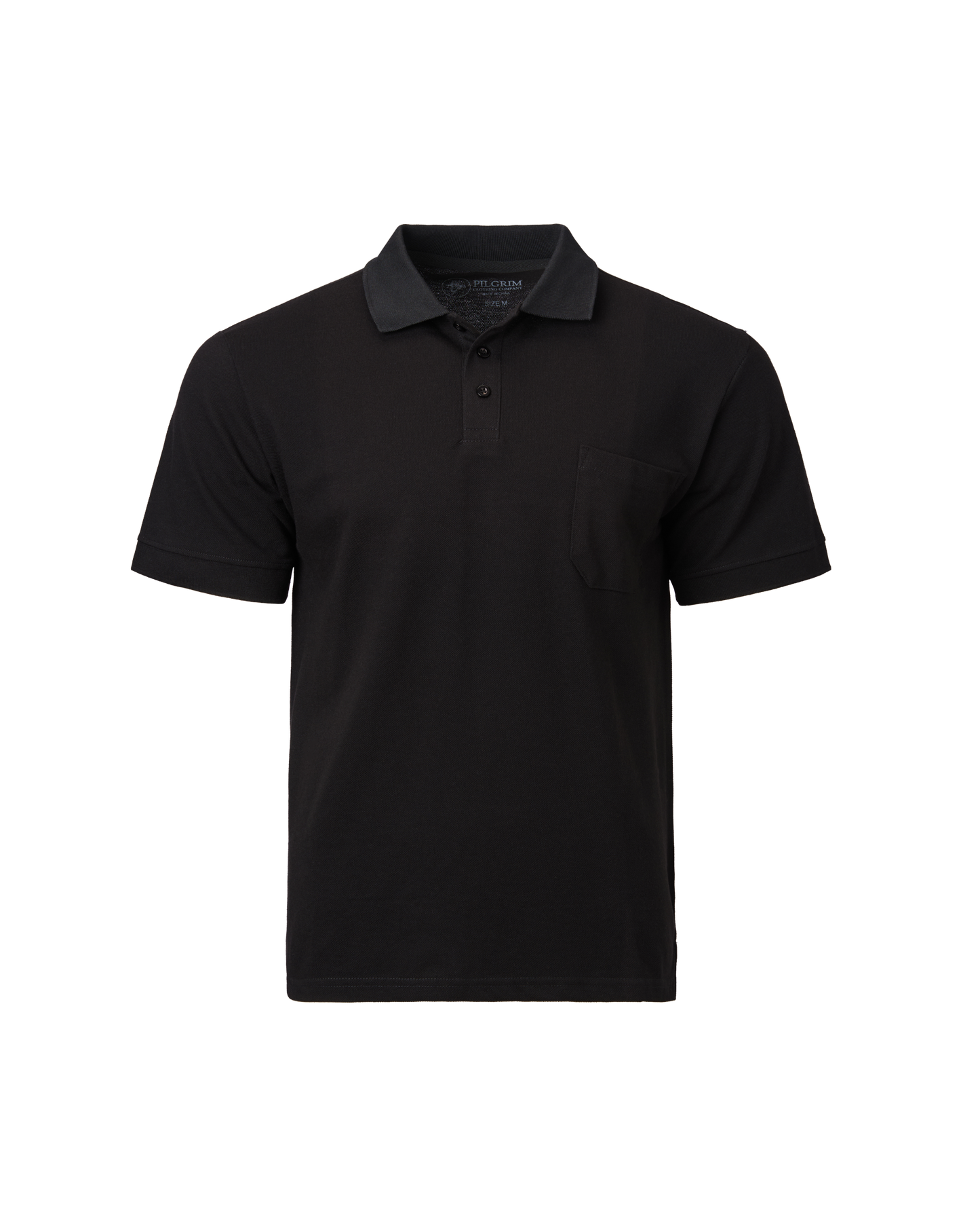 3 Button Polo - Black