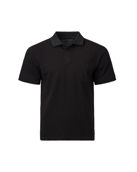 3 Button Polo - Black