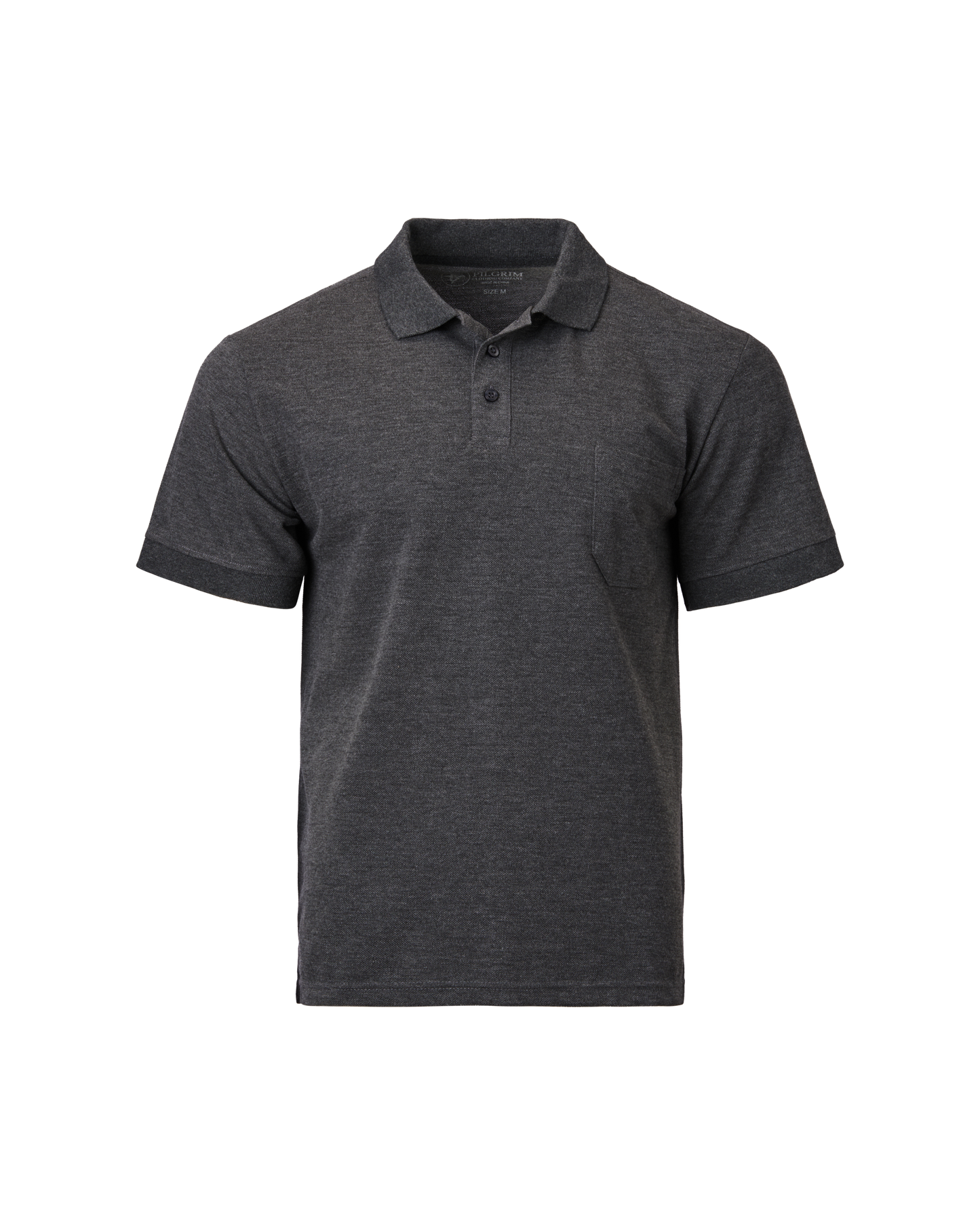 3 button Polo - Char Marle