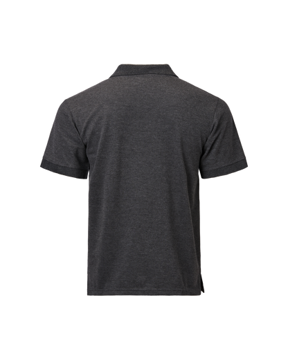 3 button Polo - Char Marle
