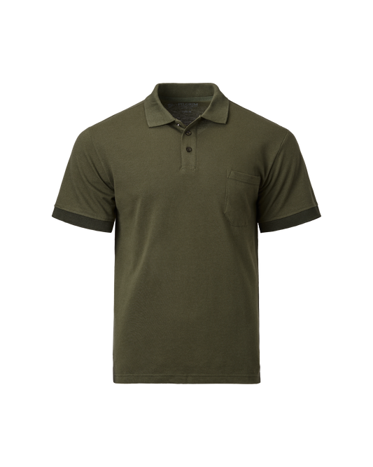 3 button Polo - Khaki