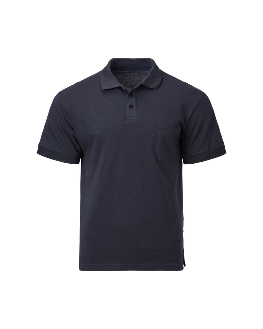 3 button Polo - Navy