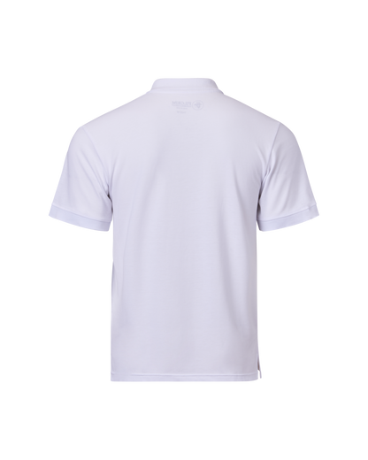 3 button Polo - White