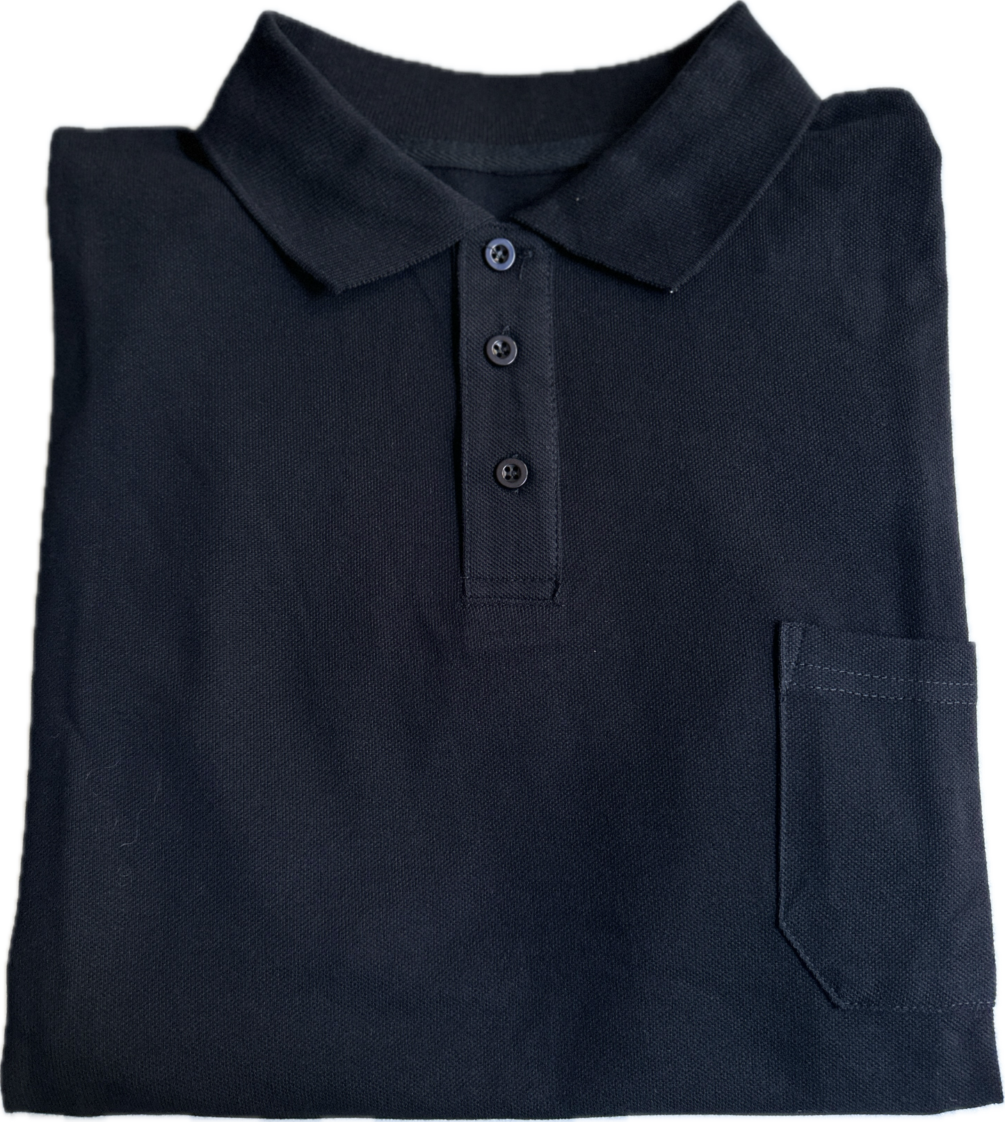 3 Button Polo - Black