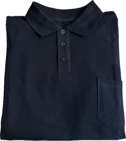 3 Button Polo - Black