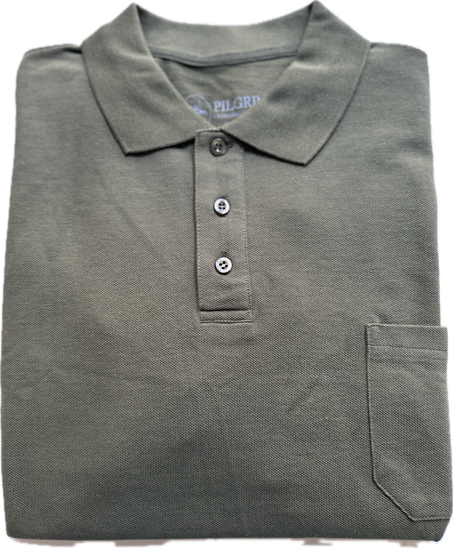 3 button Polo - Khaki