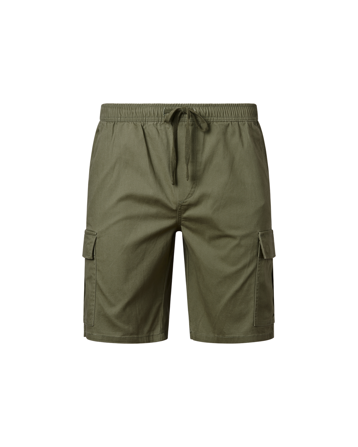 Elastic Waist Cargo Short - Khaki