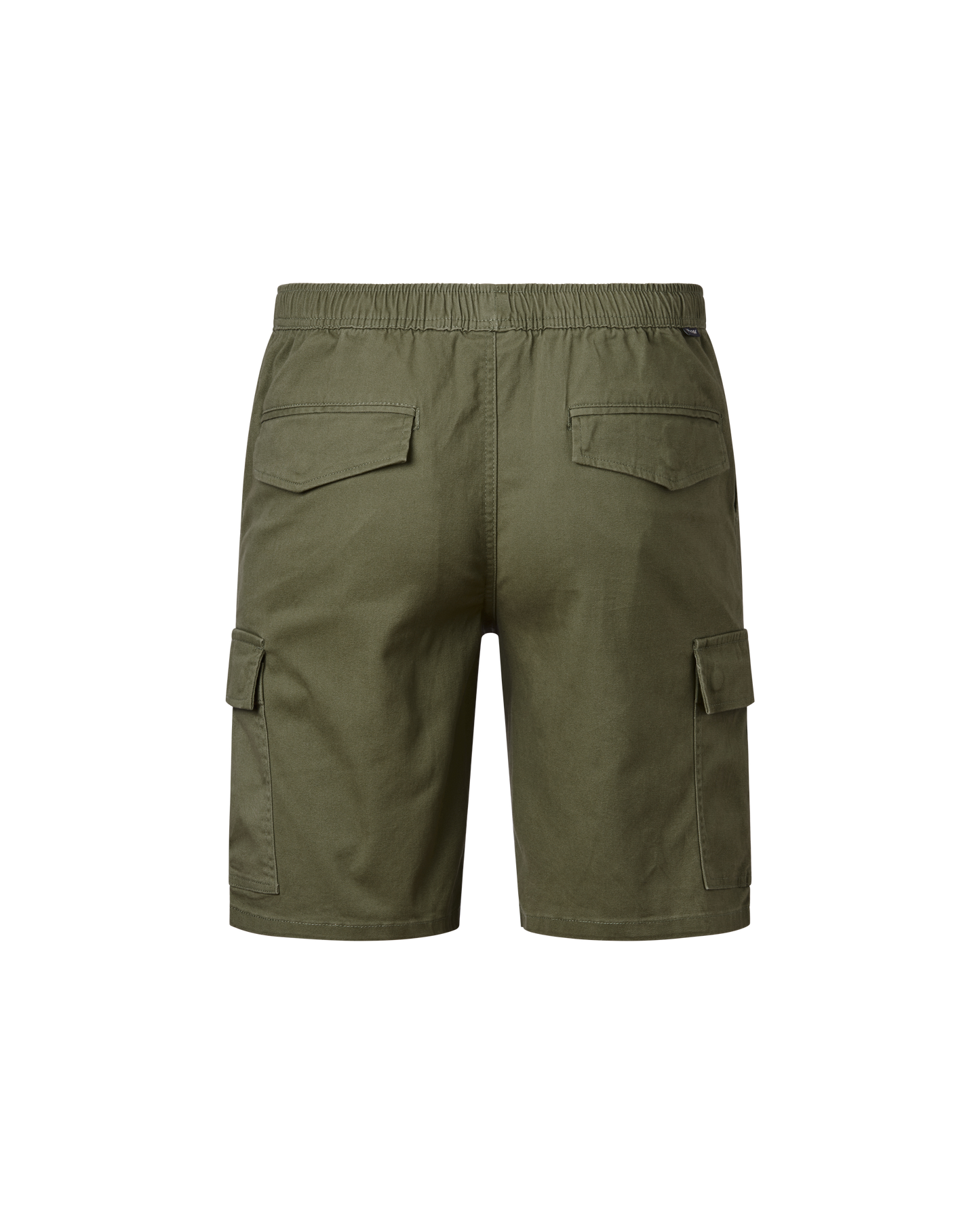Elastic Waist Cargo Short - Khaki