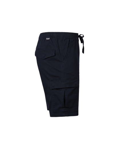 Elastic Waist Cargo Short - Navy