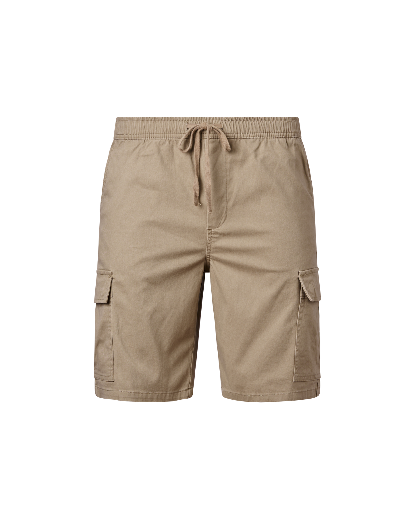 Elastic Waist Cargo Short - Stone