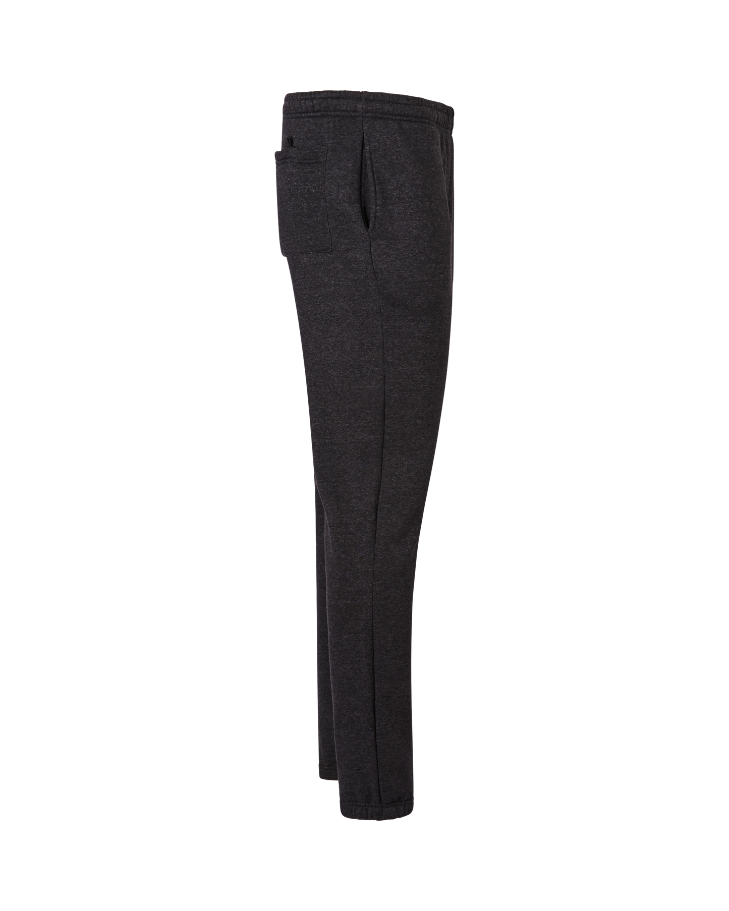 Mens Elastic Waist Trackpant - Charcoal Marle