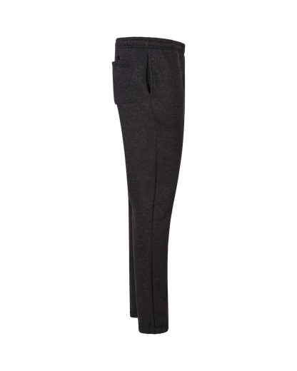 Mens Elastic Waist Trackpant - Charcoal Marle