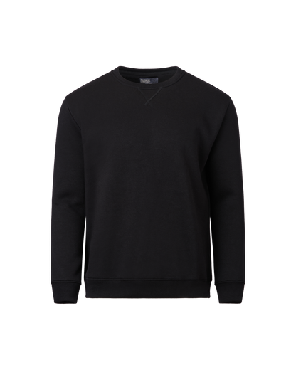 Mens Crew Fleece Neck Top - Black