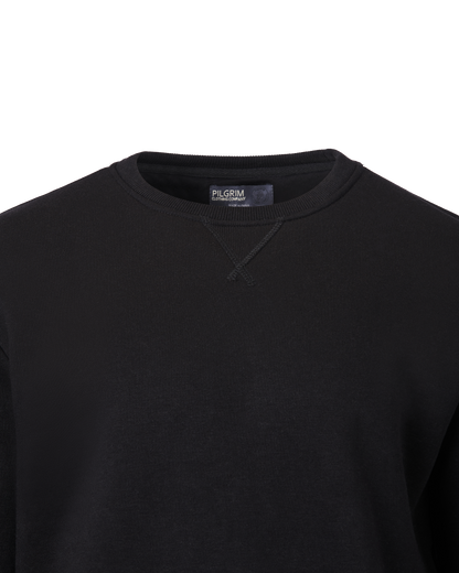 Mens Crew Fleece Neck Top - Black