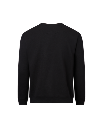 Mens Crew Fleece Neck Top - Black