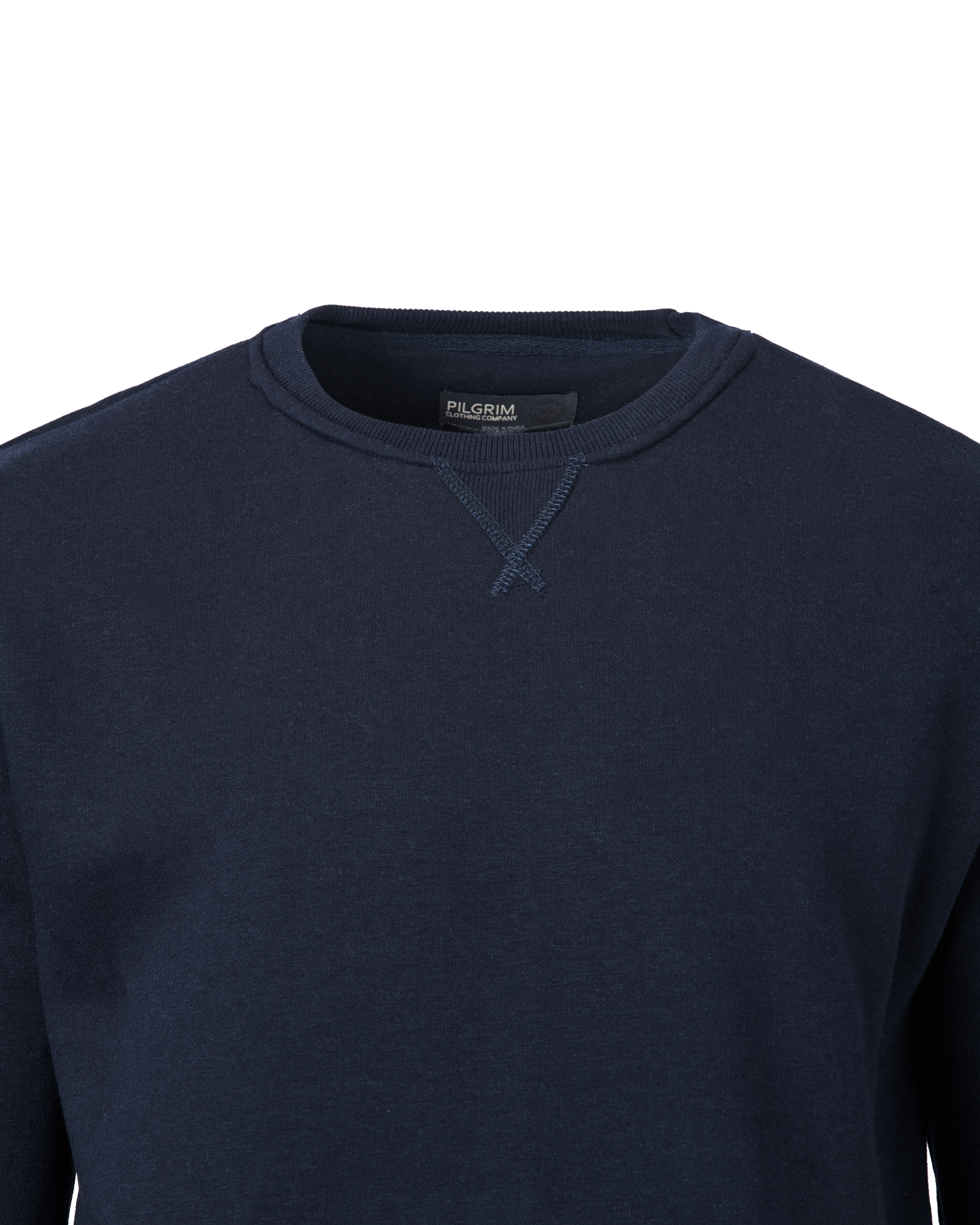 Mens Crew Fleece Neck Top - Navy