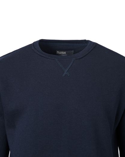 Mens Crew Fleece Neck Top - Navy